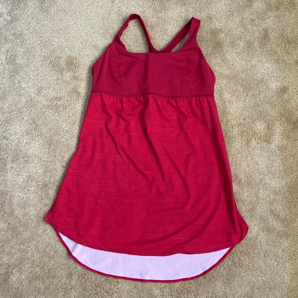 EUC Lululemon Red Bra-Top Tank Size 6